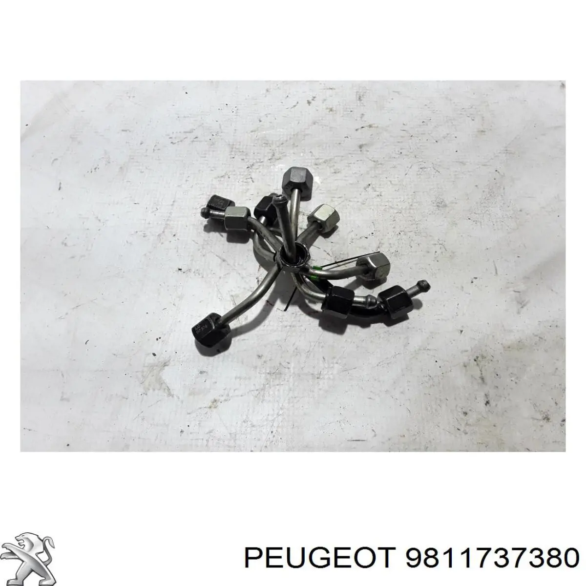 9811737380 Peugeot/Citroen трубка топливная форсунки 1-го цилиндра