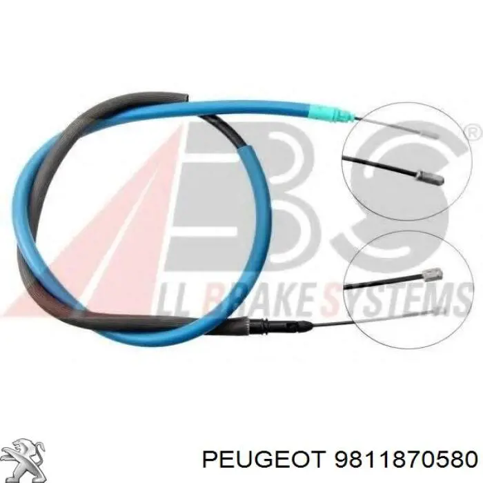 Задний трос ручника Peugeot/Citroen 9811870580 цена, от 54.03 USD