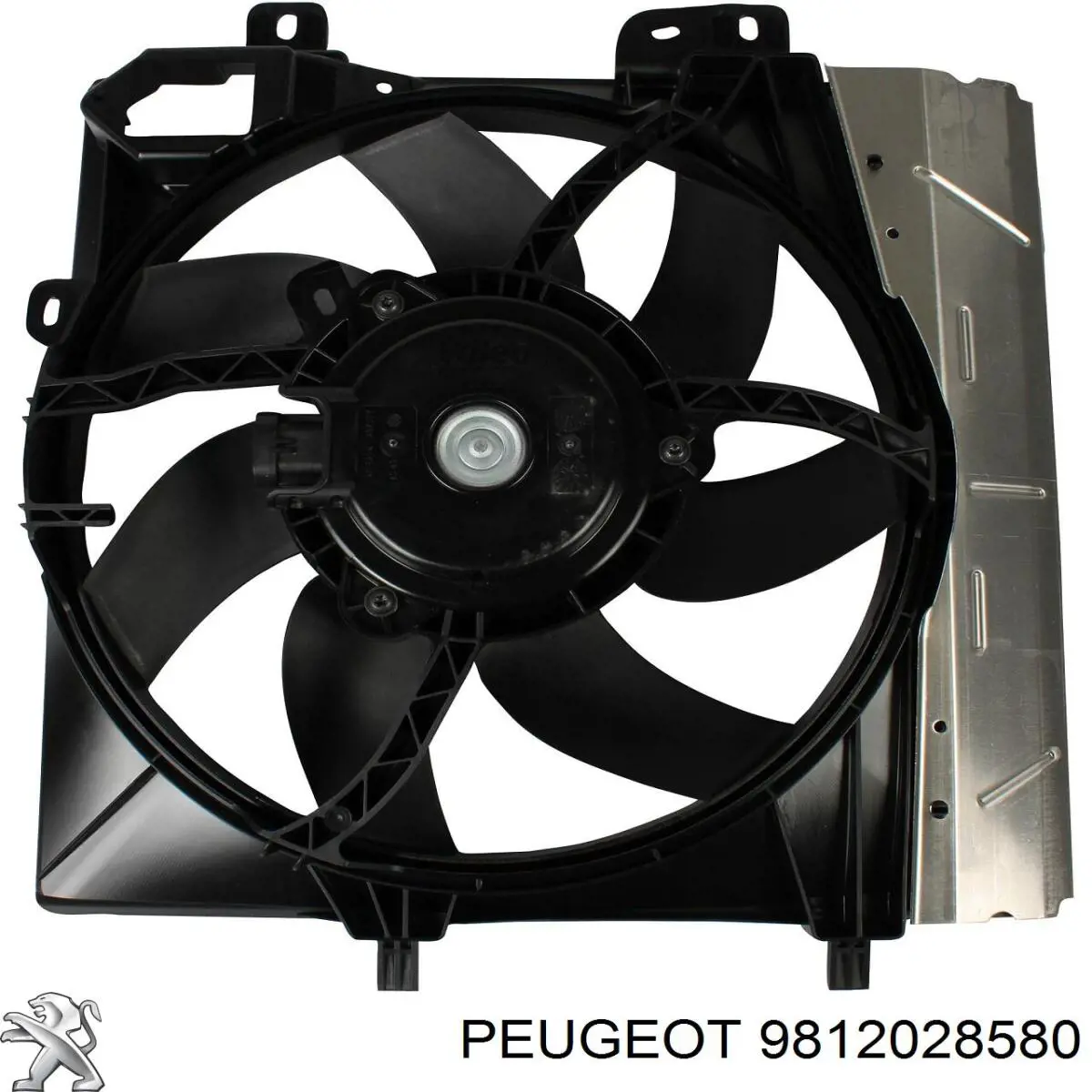 Диффузор вентилятора в сборе с мотором и крыльчаткой 9812028580 Peugeot/Citroen