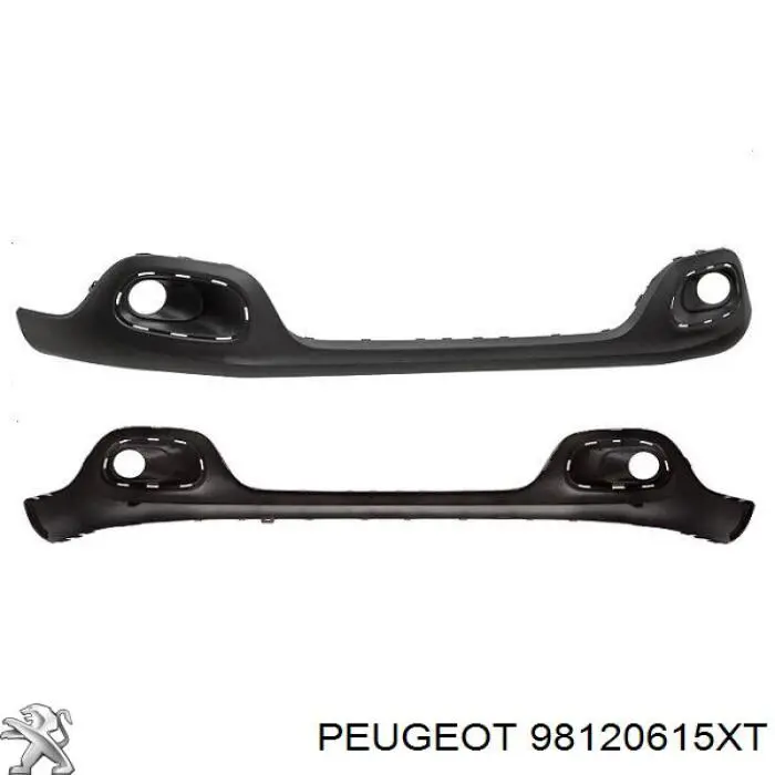 Купить 98120615XT Peugeot/Citroen Бампер передний, нижняя часть
