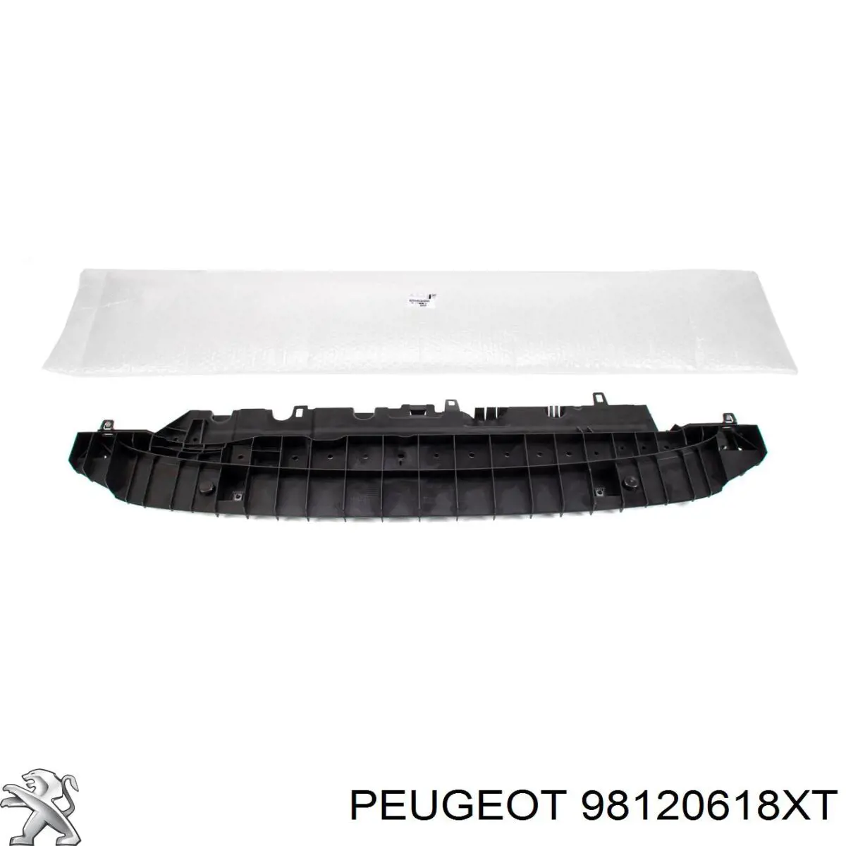 98120618XT Peugeot/Citroen Центральная решетка переднего бампера