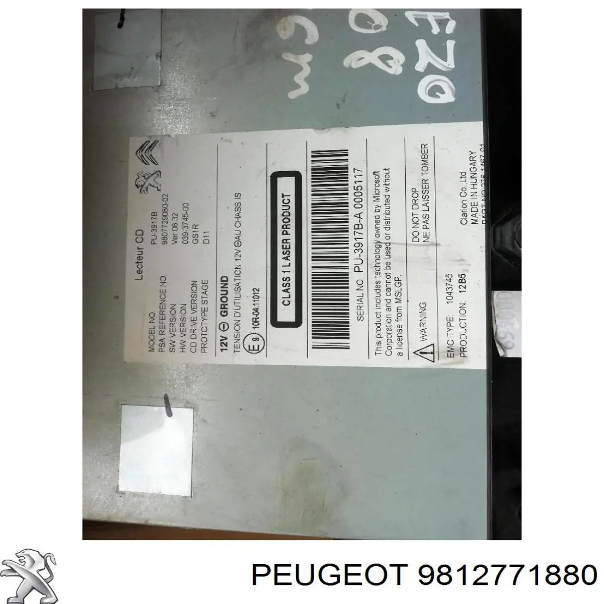  9812771880 Peugeot/Citroen