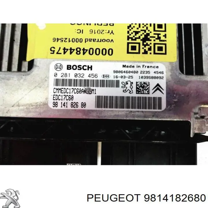 9814182680 PEUGEOT Módulo de control del motor (ECU) original y equivalente