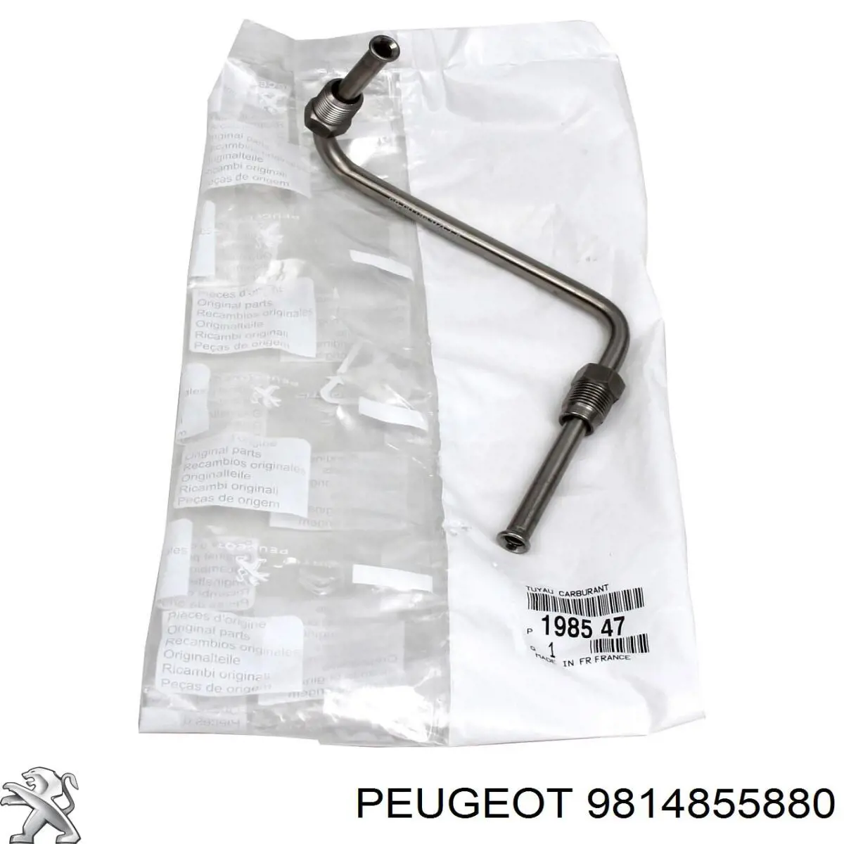 9814855880 Peugeot/Citroen Уплотнитель двери передней (на кузове)