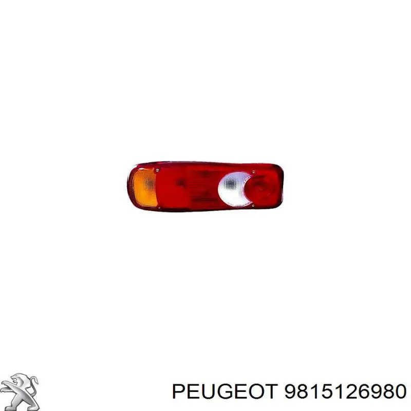 Фонарь задний правый Peugeot/Citroen 9815126980
