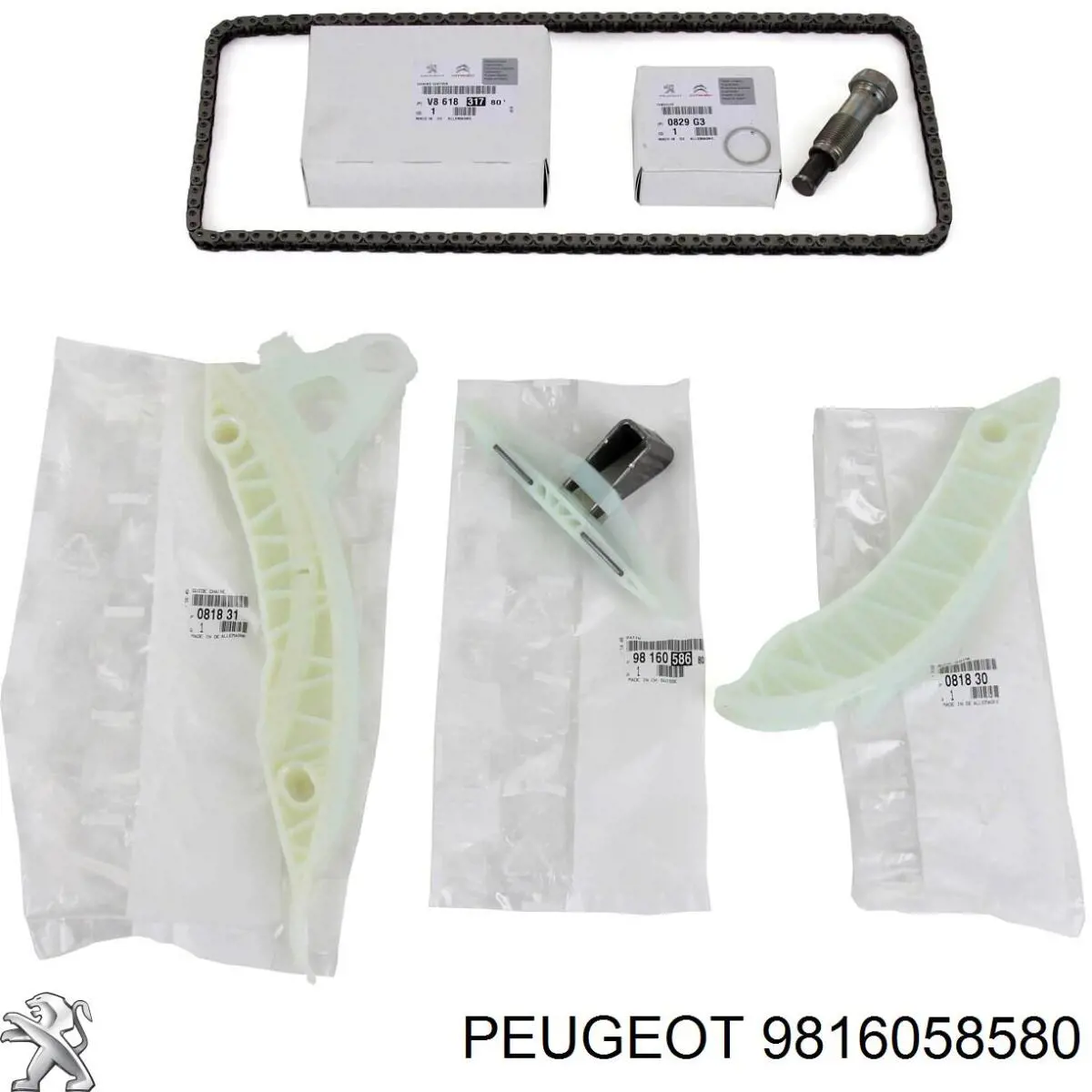 Купить 9816058580 Peugeot/Citroen Натяжитель цепи ГРМ