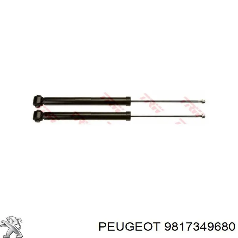 Amortiguador trasero 9817349680 Peugeot/Citroen