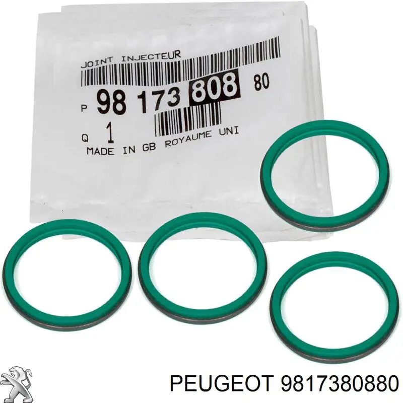 9817380880 Peugeot/Citroen vedante da tampa de válvulas de motor, anel