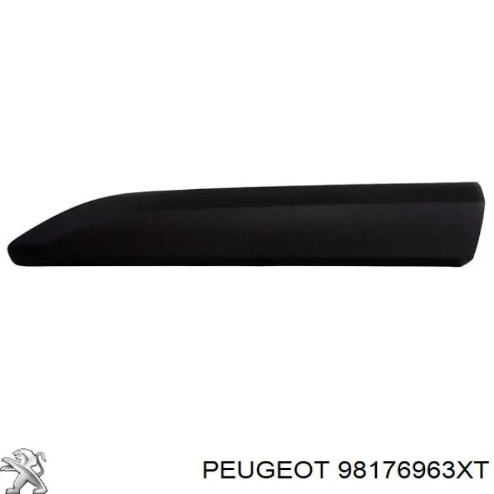 98176963XT Peugeot/Citroen Молдинг двери передней левой нижний