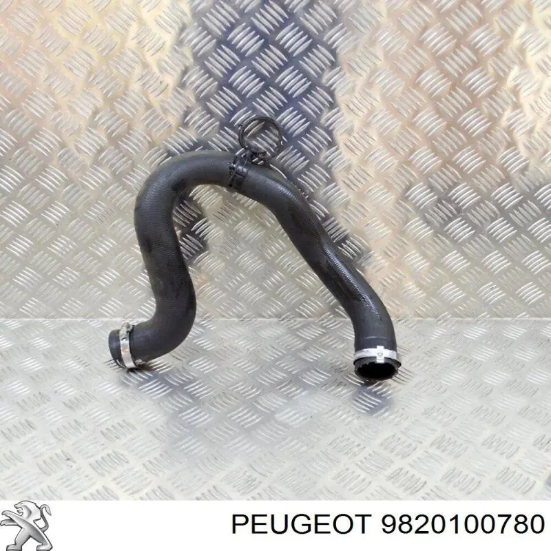 9820100780 Peugeot/Citroen шланг (патрубок интеркуллера верхний)
