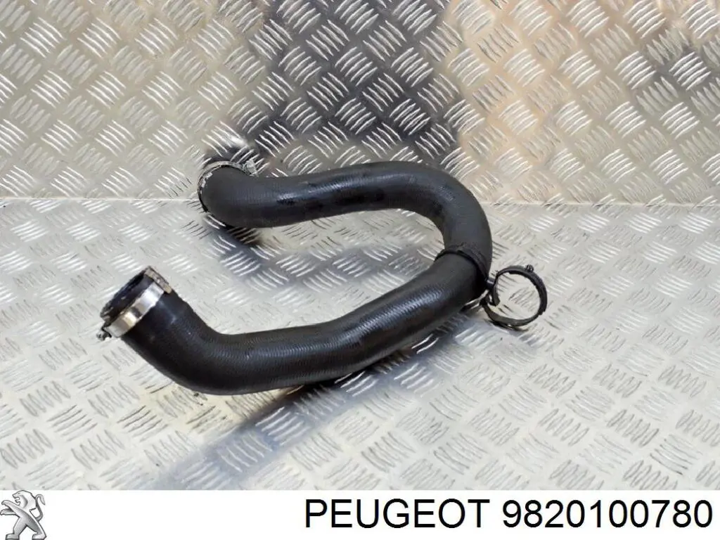Tubo flexible de aire de sobrealimentación superior 9820100780 Peugeot/Citroen