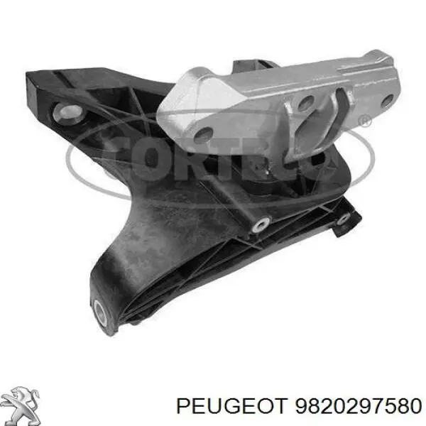9820297580 Peugeot/Citroen подушка (опора двигателя правая верхняя)