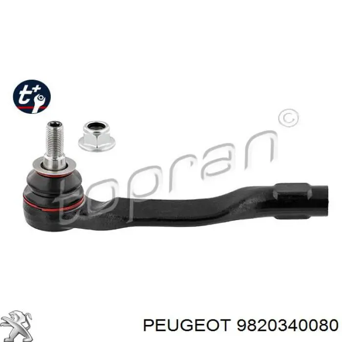 Наконечник поперечной рулевой тяги Peugeot/Citroen 9820340080