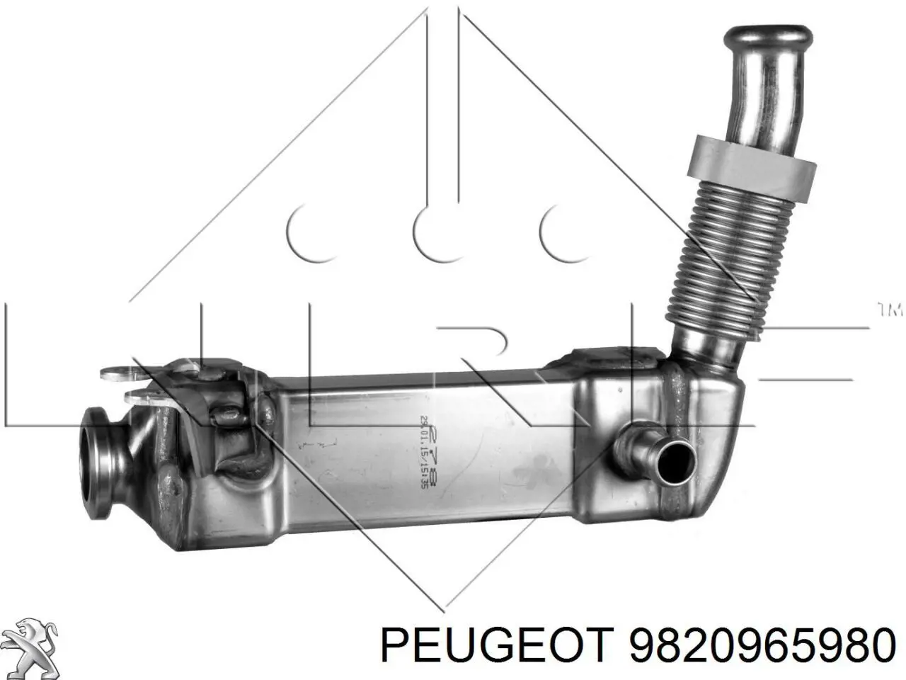 Радиатор системы EGR 9820965980 Peugeot/Citroen