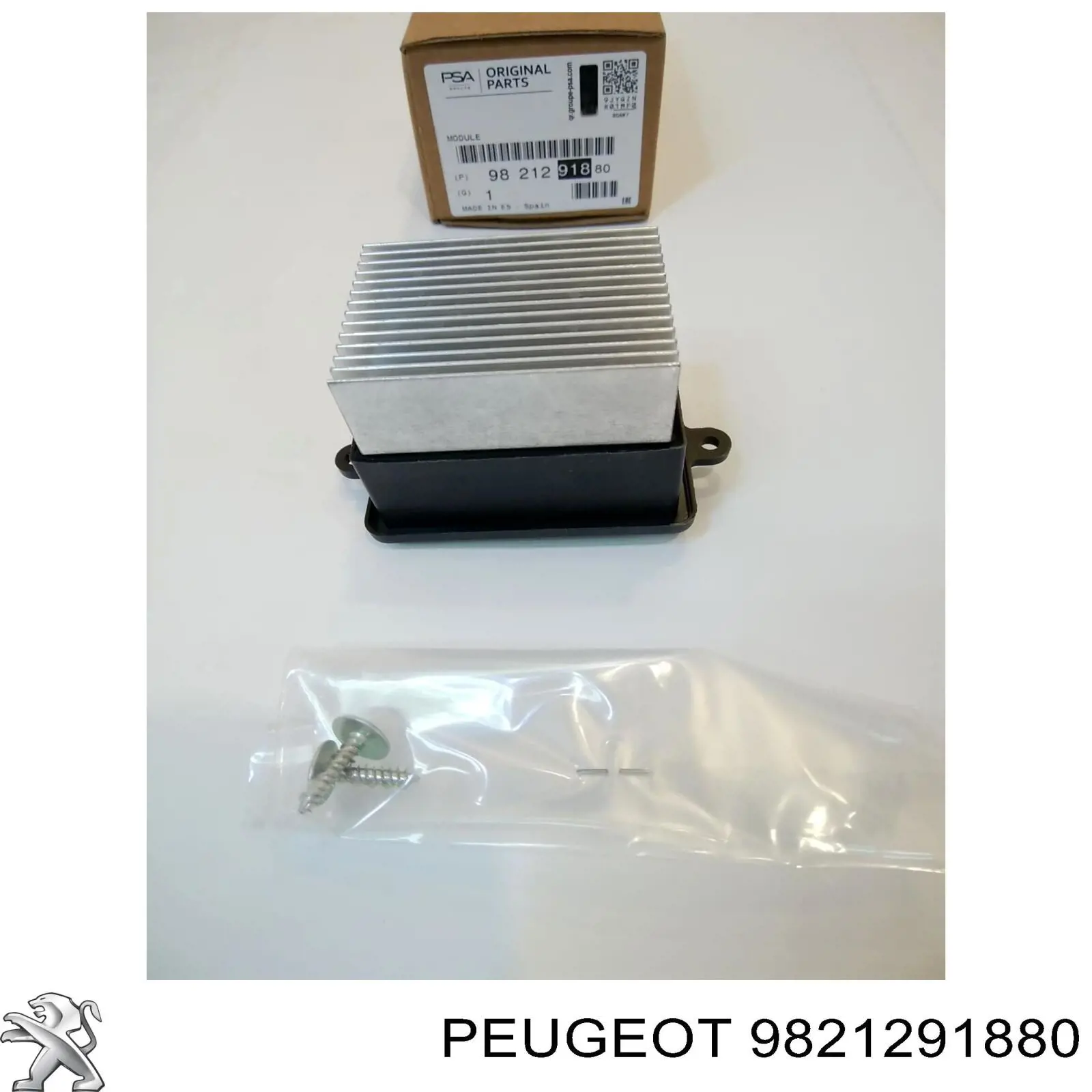 Резистор (сопротивление) вентилятора печки (отопителя салона) Peugeot/Citroen 9821291880