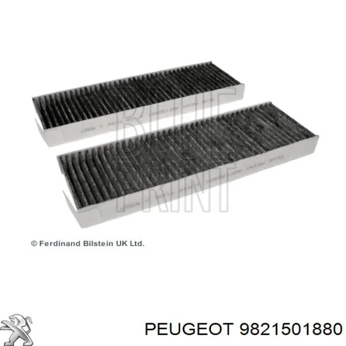 Воздушный фильтр салона Peugeot/Citroen 9821501880