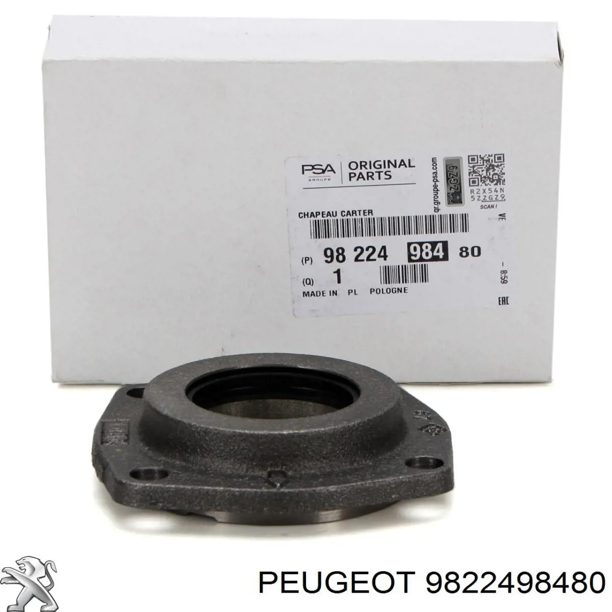 9822498480 PEUGEOT Anillo retén de semieje, eje delantero, izquierdo original y equivalente
