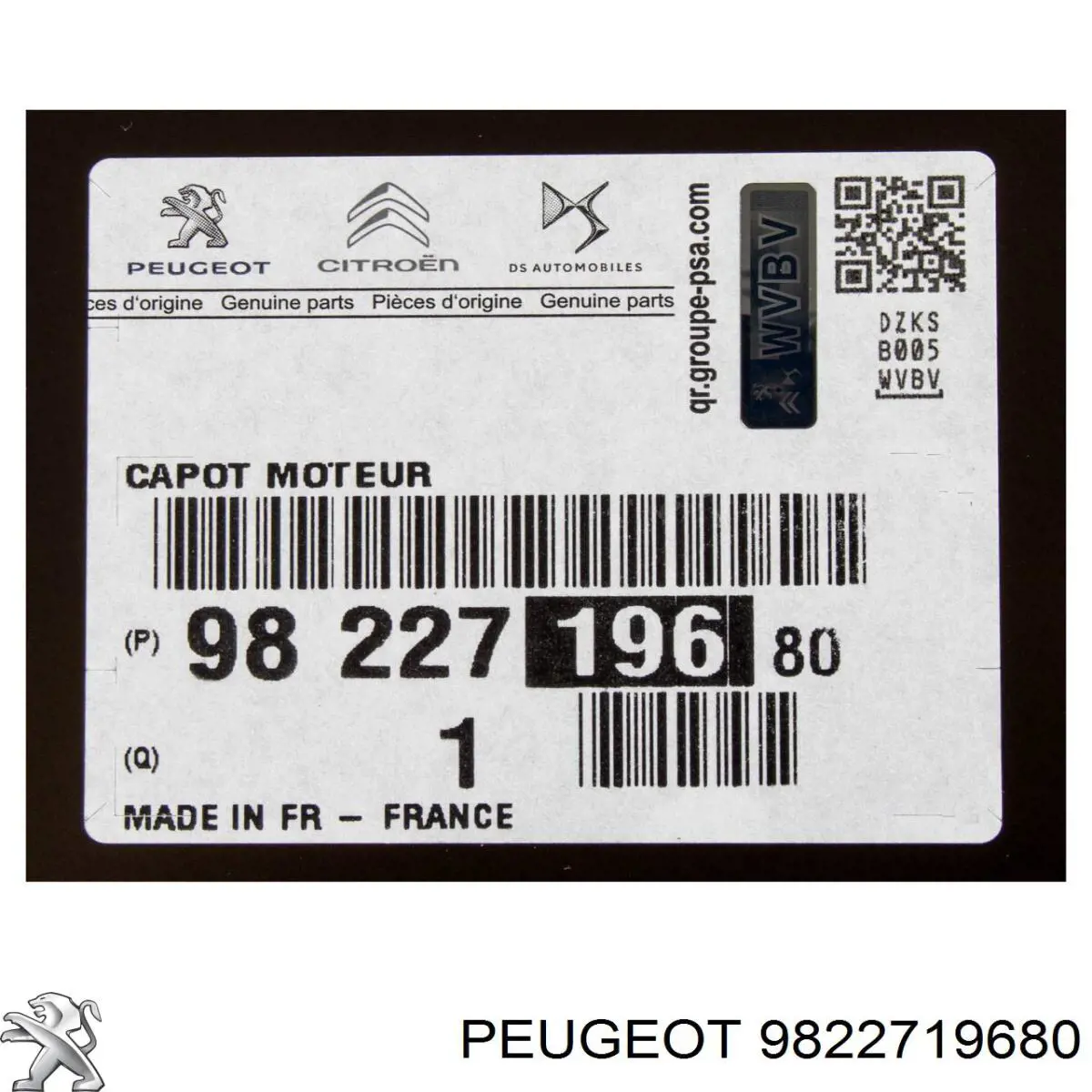 9822719680 Peugeot/Citroen 
