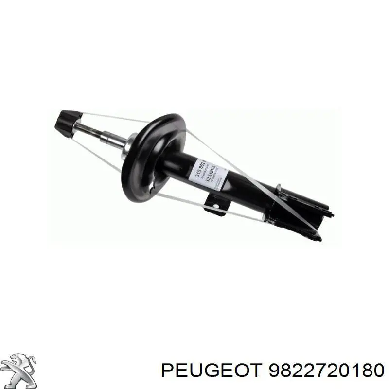 9822720180 Peugeot/Citroen amortecedor dianteiro direito