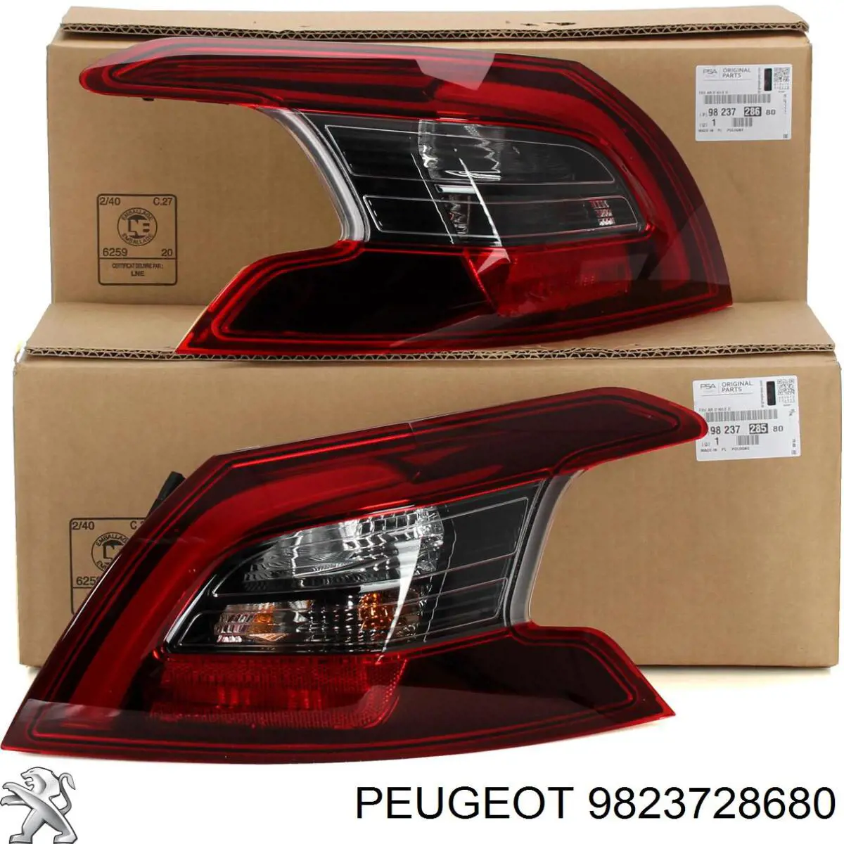9823728680 Peugeot/Citroen Фонарь задний