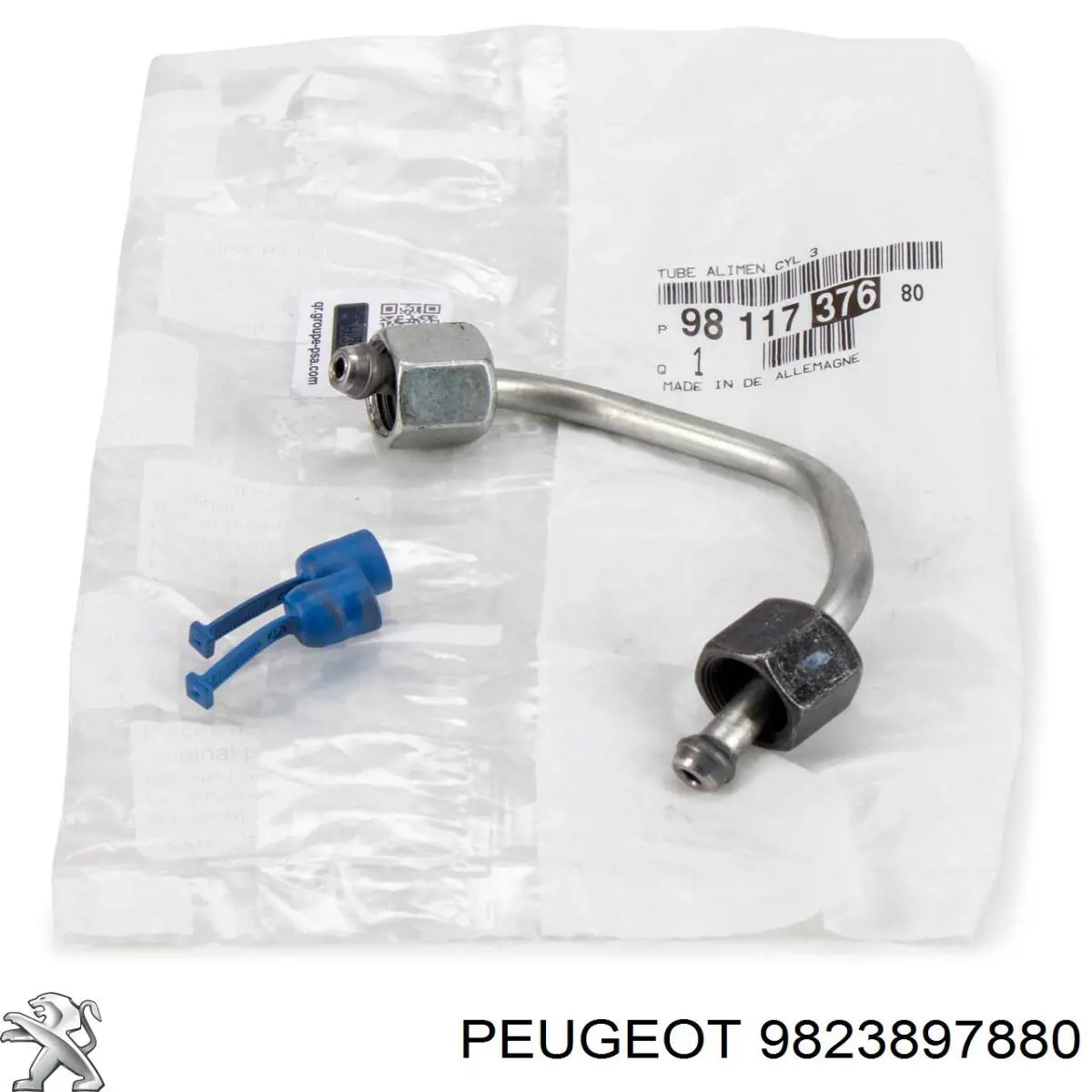 Обратная топливная трубка 9823897880 Peugeot/Citroen