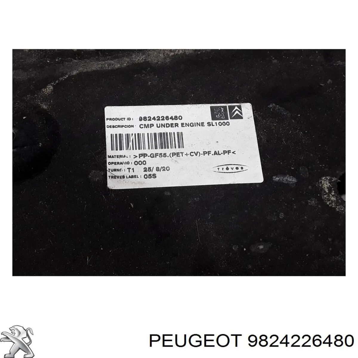 9833490480 Peugeot/Citroen Защита картера двигателя