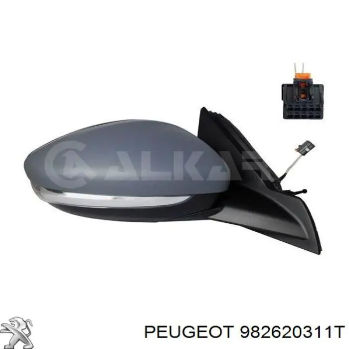 Накладка правого бокового зеркала Peugeot/Citroen 982620311T цена, от 16.71 USD