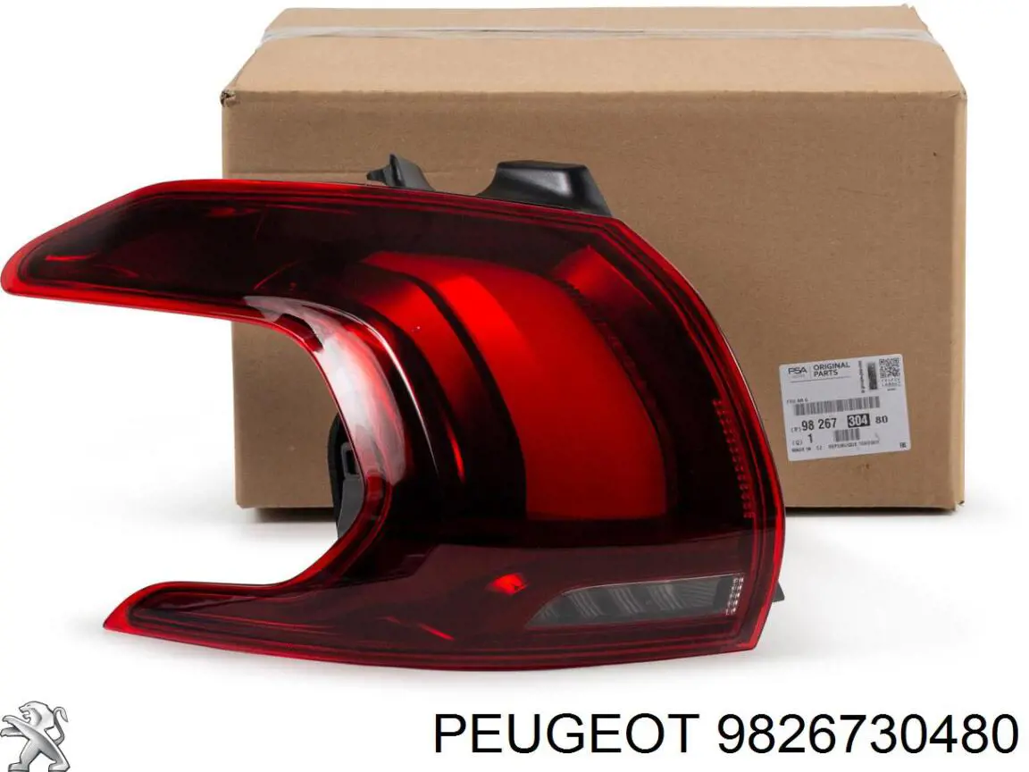 9826730480 Peugeot/Citroen lanterna traseira esquerda externa