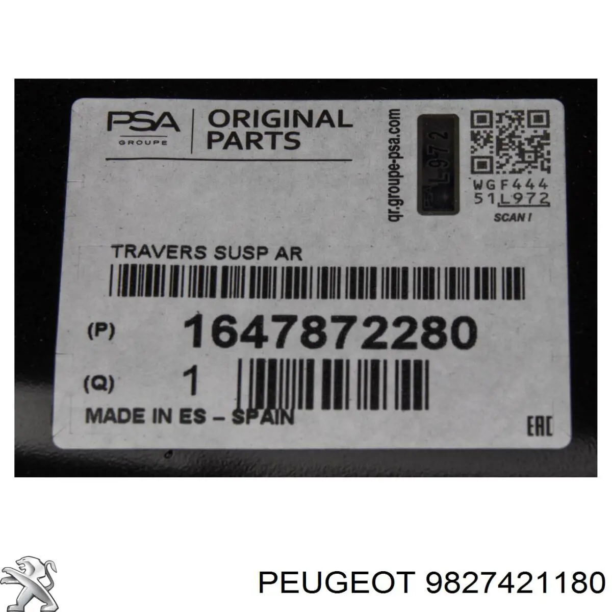 9827421180 Peugeot/Citroen Подрамник задней подвески