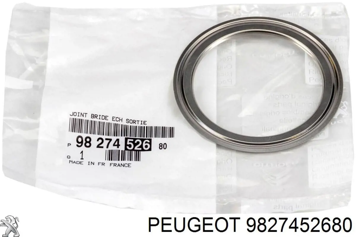 Прокладка катализатора задняя Peugeot/Citroen 9827452680