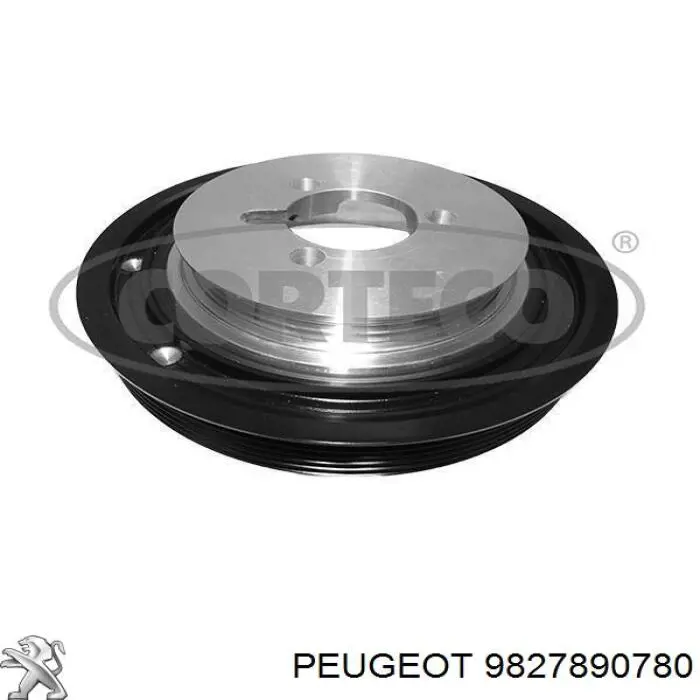 Купить 9812040680 Peugeot/Citroen Шкив-демпфер коленвала