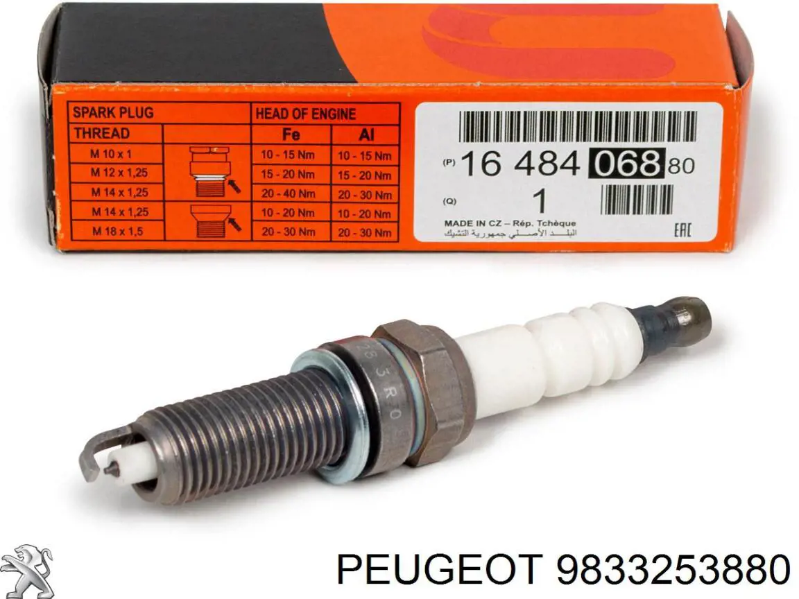 Свеча зажигания Peugeot/Citroen 9833253880 цена, от 13.73 USD