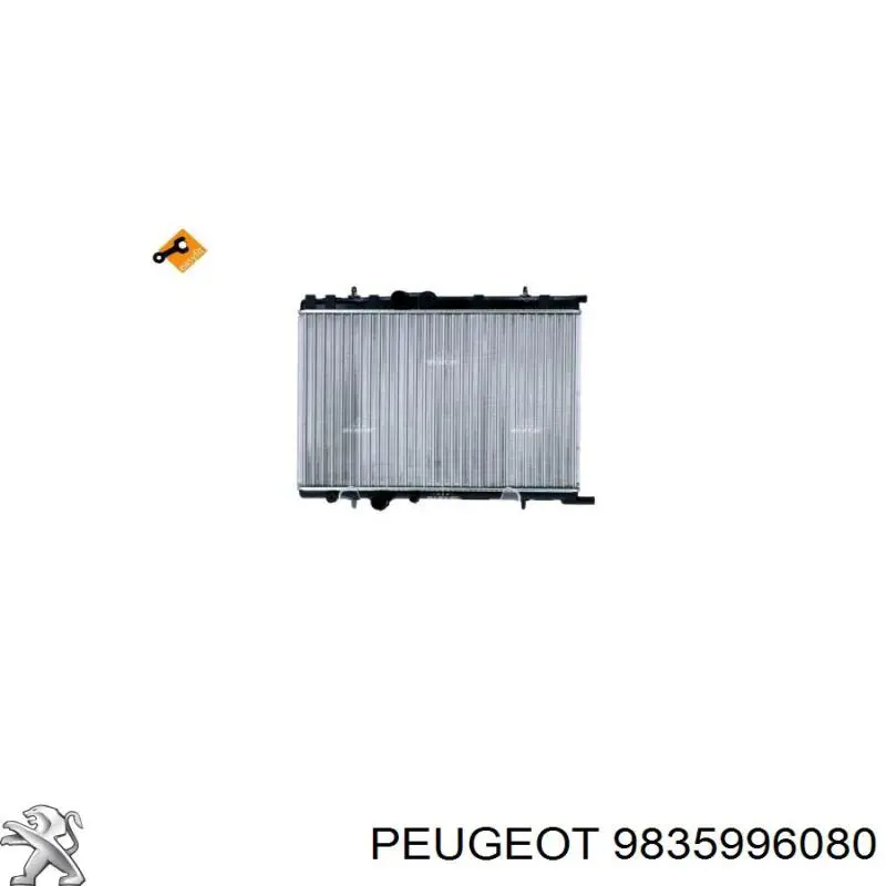 9835996080 Peugeot/Citroen radiador de esfriamento de motor