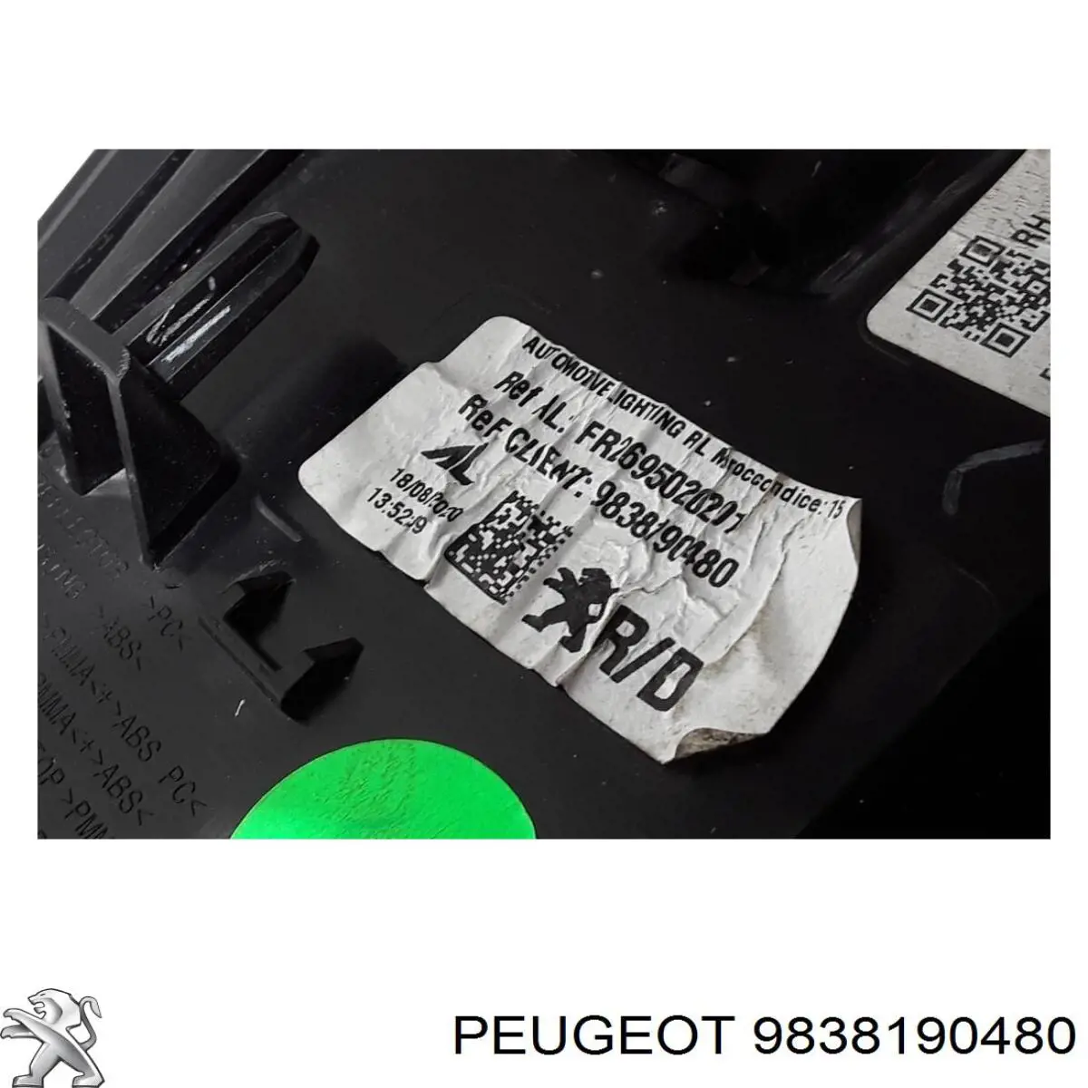 Фонарь задний правый внешний 9838190480 Peugeot/Citroen