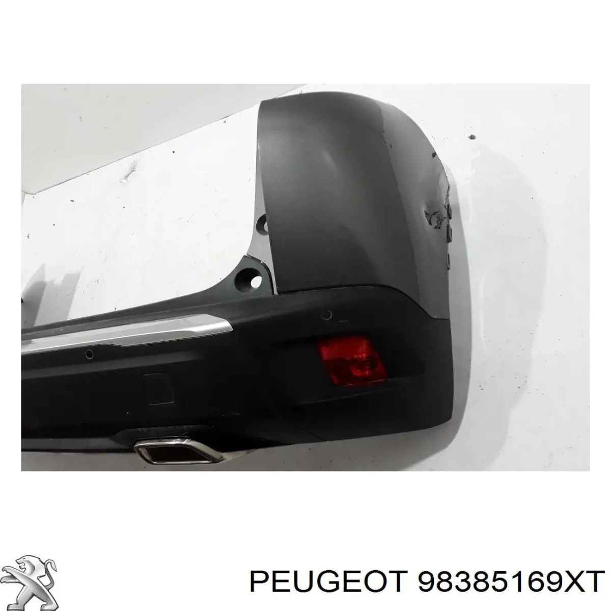 Задний бампер 98385169XT Peugeot/Citroen