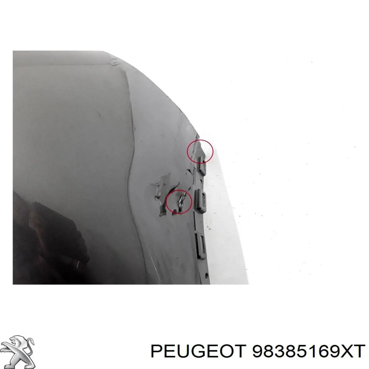 98385169XT Peugeot/Citroen Задний бампер