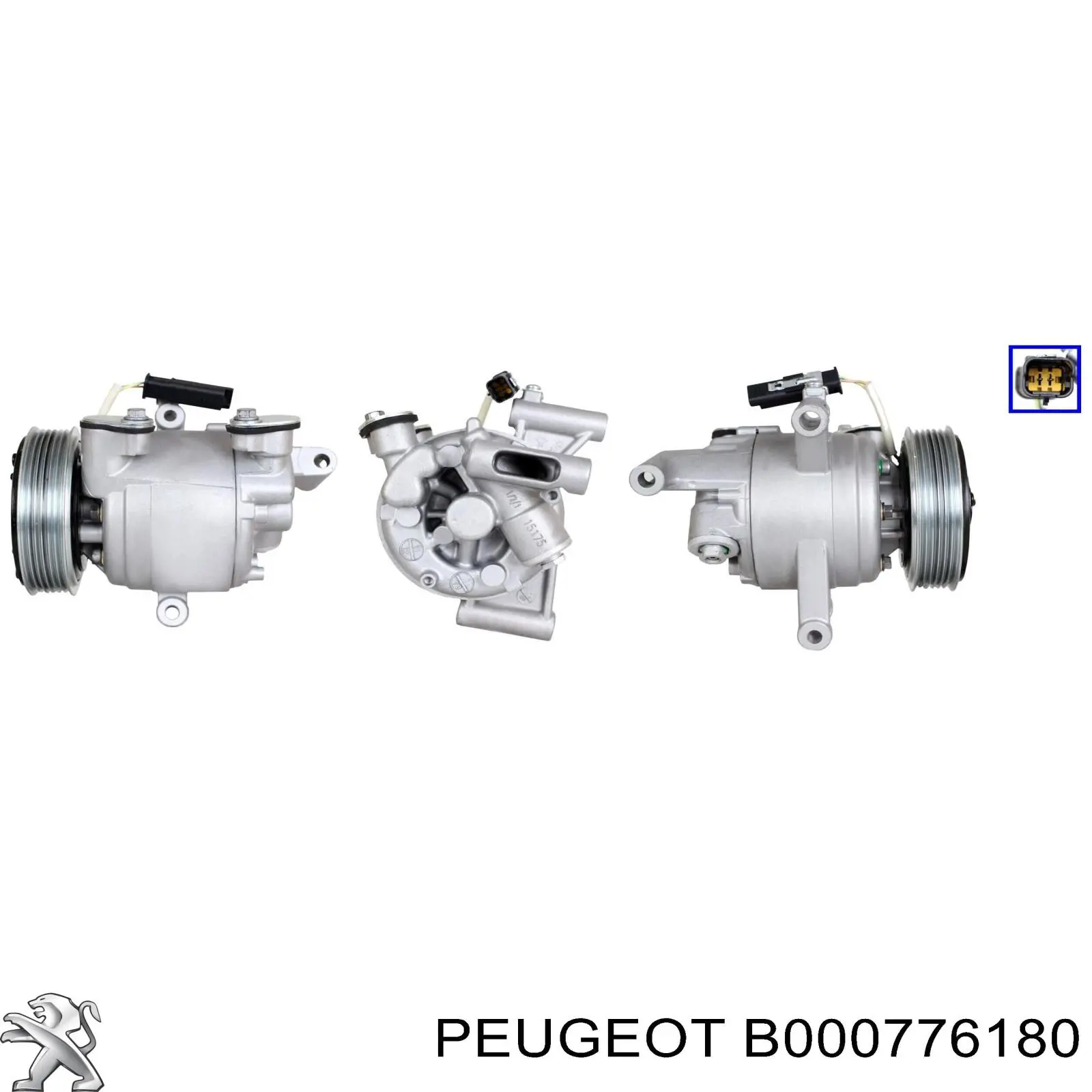 B000776180 Peugeot/Citroen компрессор кондиционера