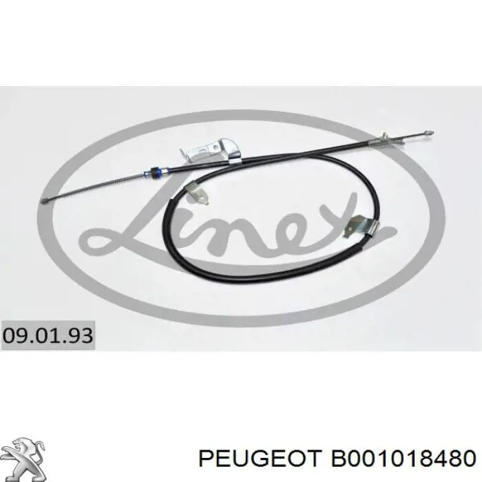 K15009 ABS Трос ручного тормоза задний, правый