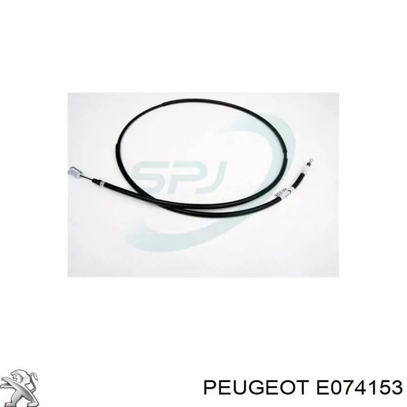 Cable de freno de mano trasero derecho E074153 Peugeot/Citroen