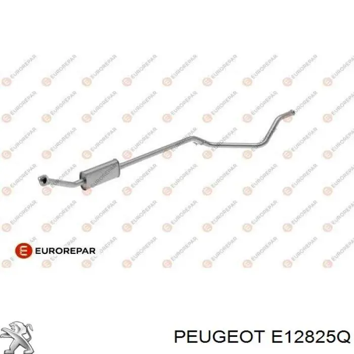 Silenciador posterior E12825Q Peugeot/Citroen