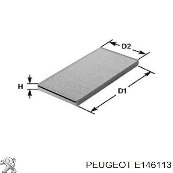 Filtro de habitáculo E146113 Peugeot/Citroen