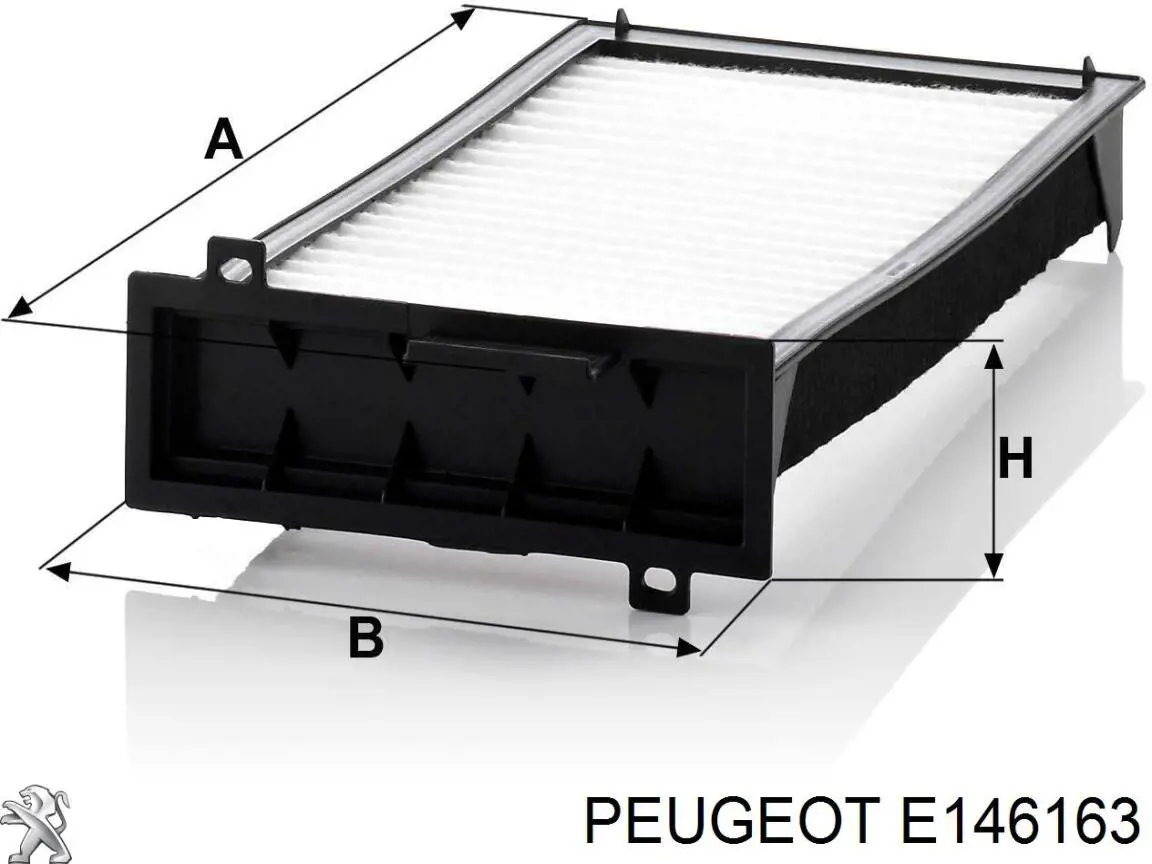 Фильтр салона E146163 Peugeot/Citroen