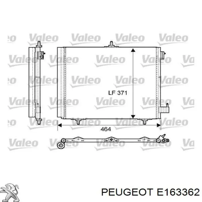 Радиатор кондиционера E163362 Peugeot/Citroen