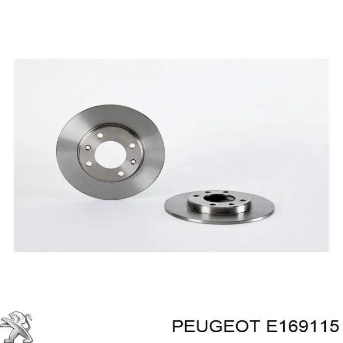 E169115 Peugeot/Citroen диск тормозной задний