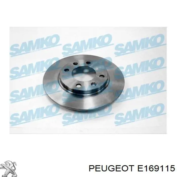 Купить E169115 Peugeot/Citroen Диск тормозной задний