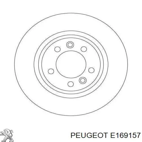 Купить E169157 Peugeot/Citroen Диск тормозной задний