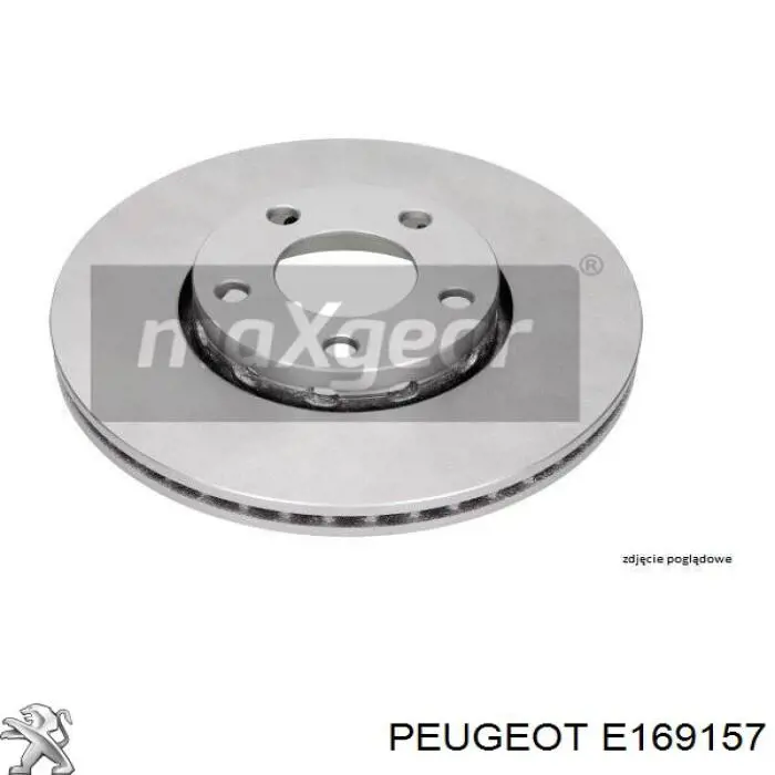 Disco de freno trasero E169157 Peugeot/Citroen