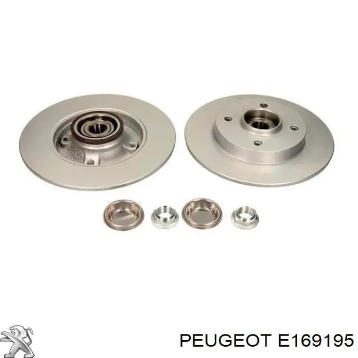 Задний дисковый тормоз Peugeot/Citroen E169195