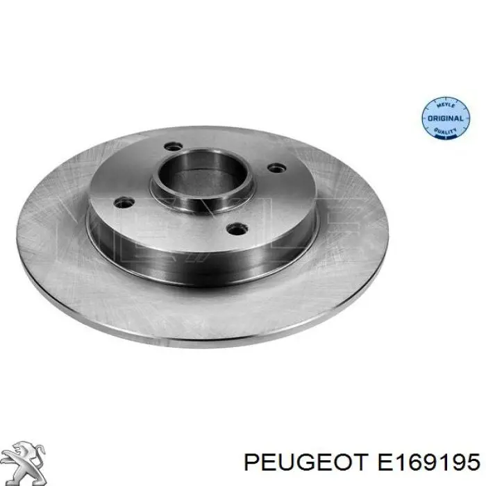 Купить E169195 Peugeot/Citroen Диск тормозной задний