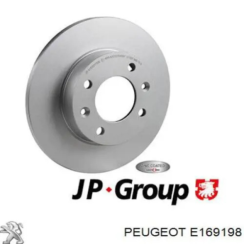 Купить E169198 Peugeot/Citroen Диск тормозной задний